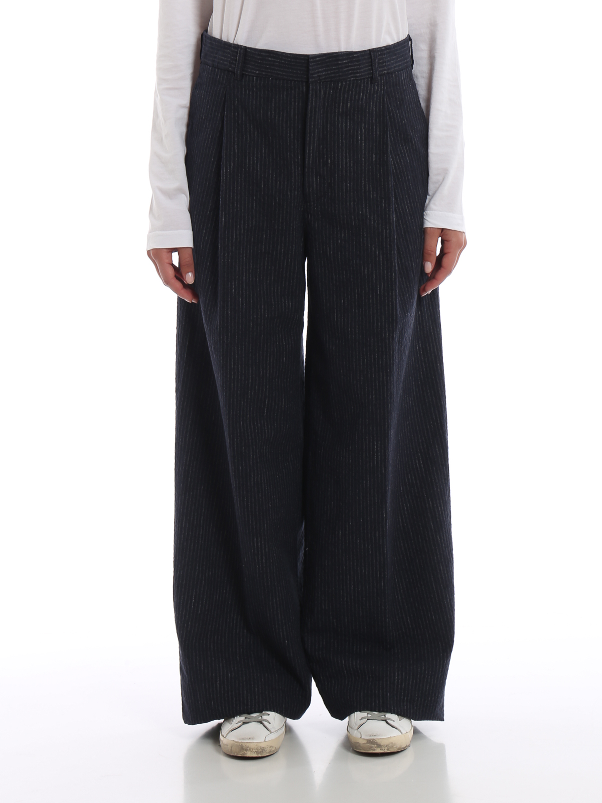 cotton wide leg pants