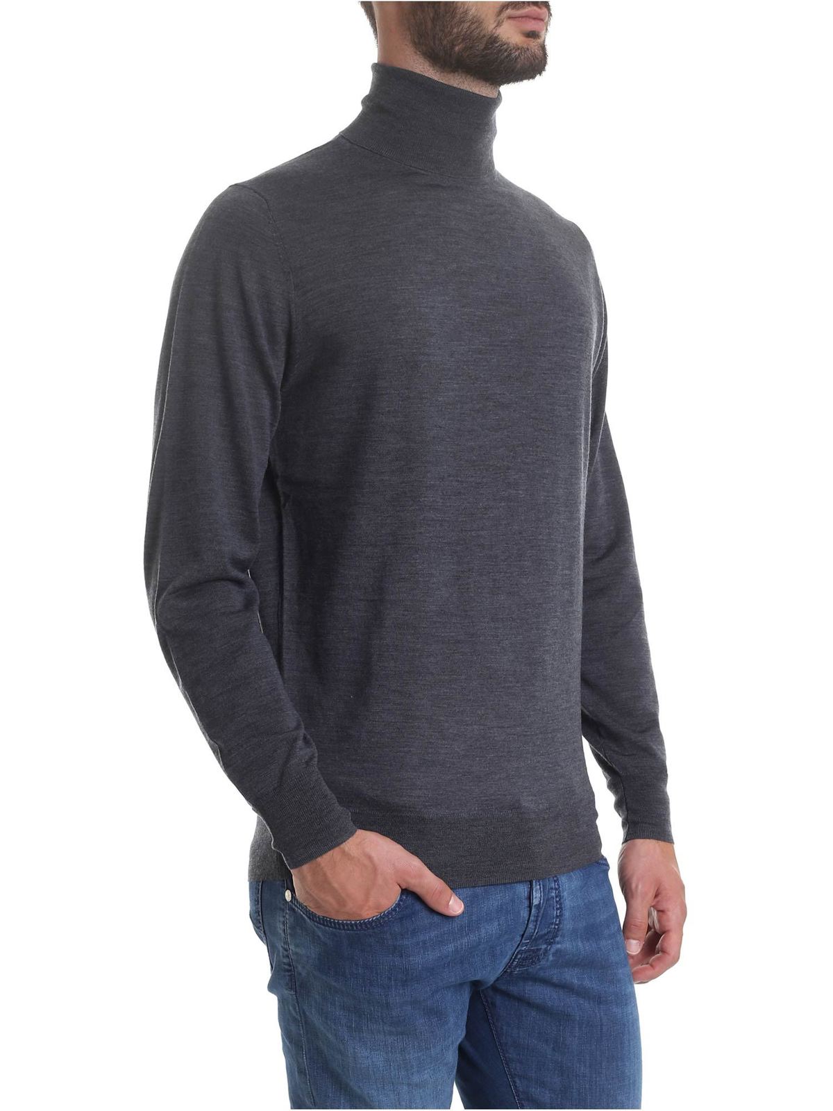 یقه اسکی Aspesi - Turtleneck in melange 
