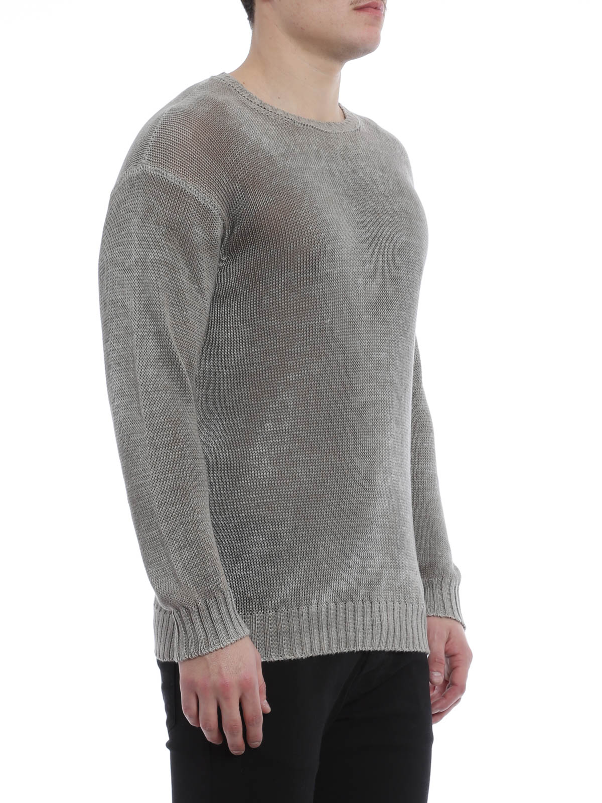 Linen knit sweater by Avant Toi - crew necks iKRIX