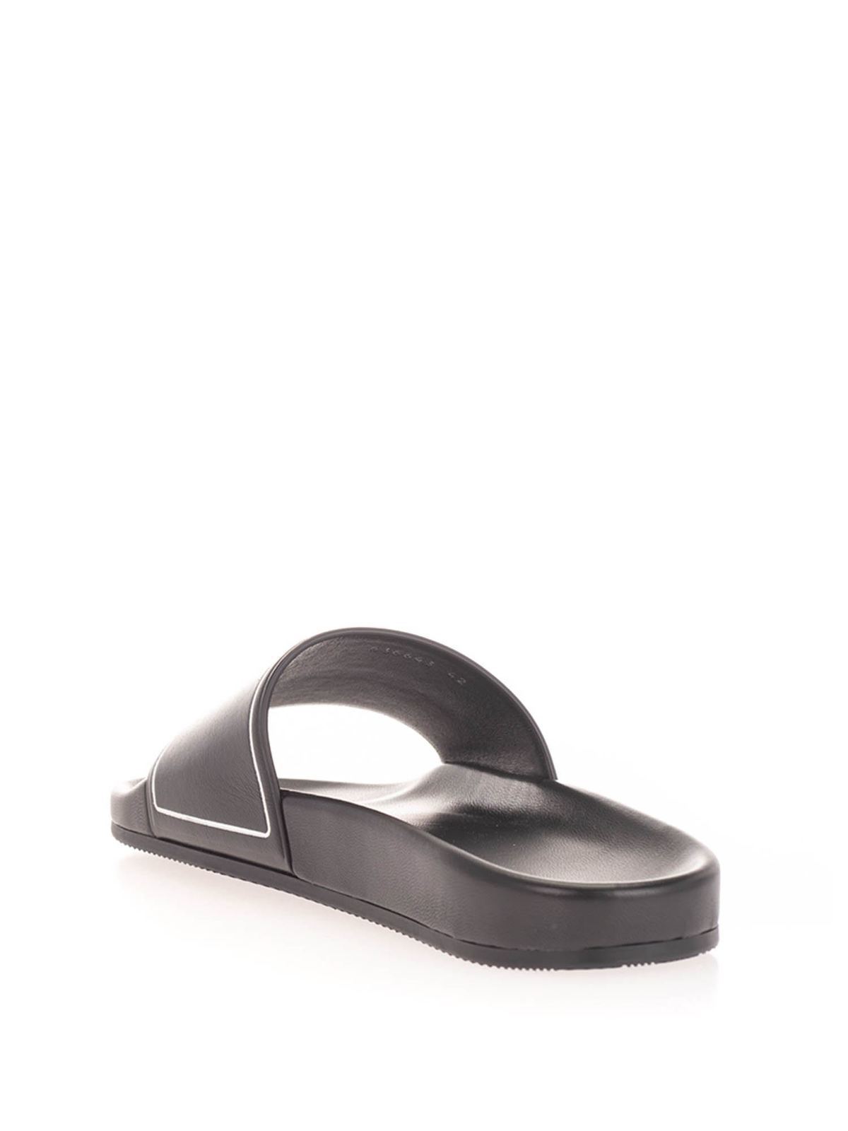 Ciabattine mare Balenciaga - Ciabatte logo nere - 636643WA9571081