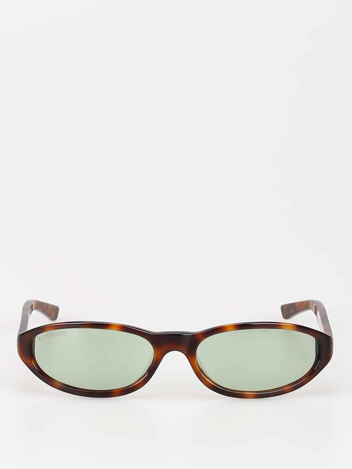 Sunglasses Balenciaga - Green lens tortoiseshell sunglasses - BB0007S002