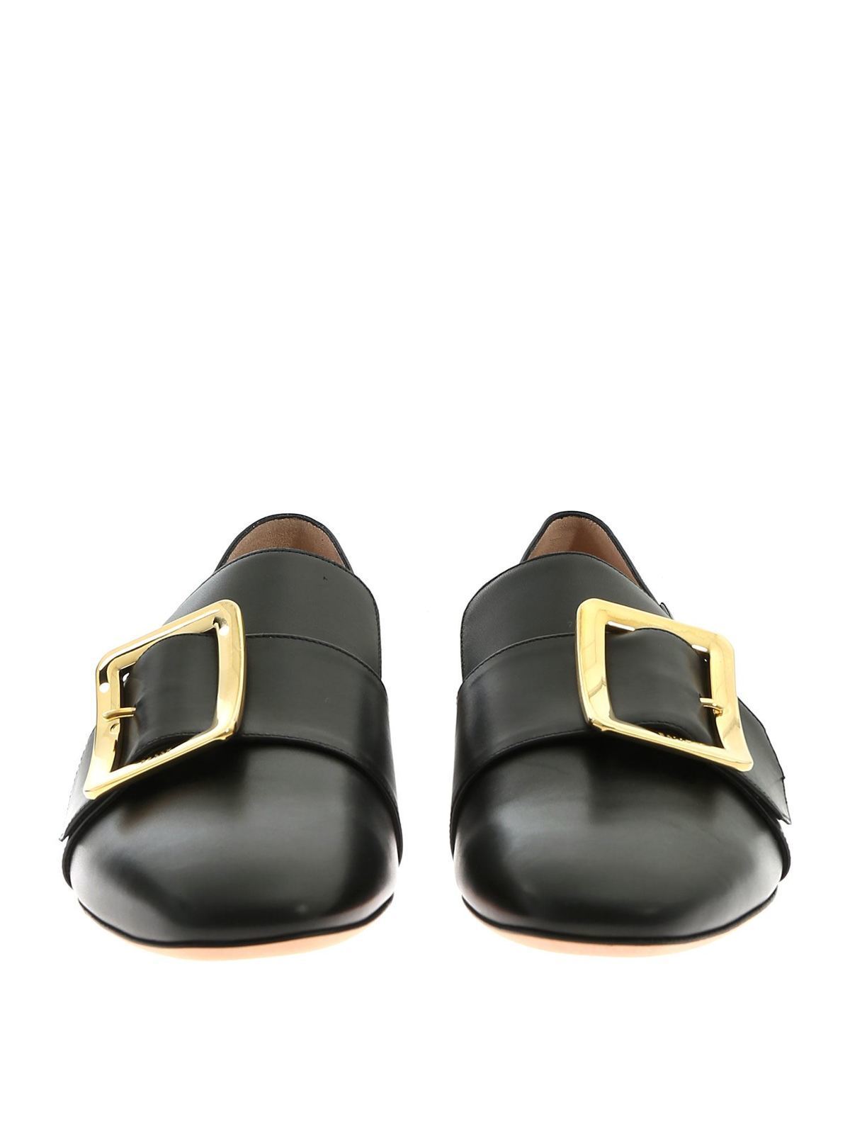 bally janelle leather slippers