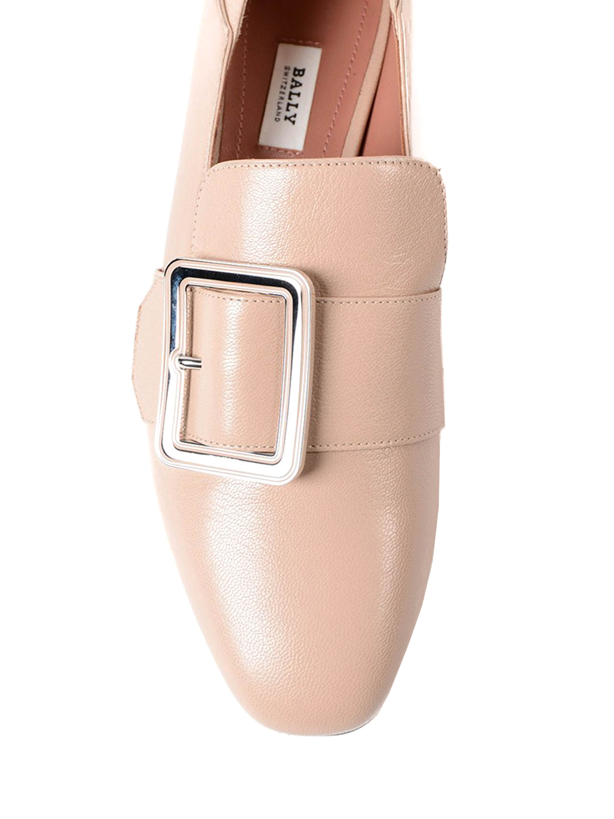 bally janelle leather slippers