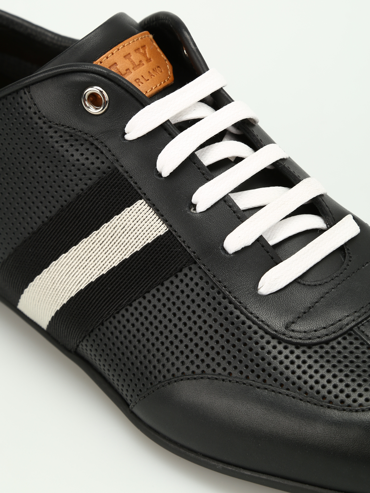 Harlam band detail leather sneakers 