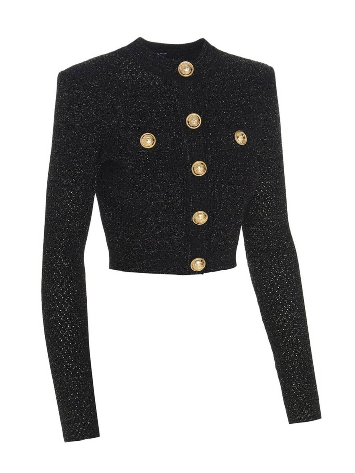 gold cropped cardigan