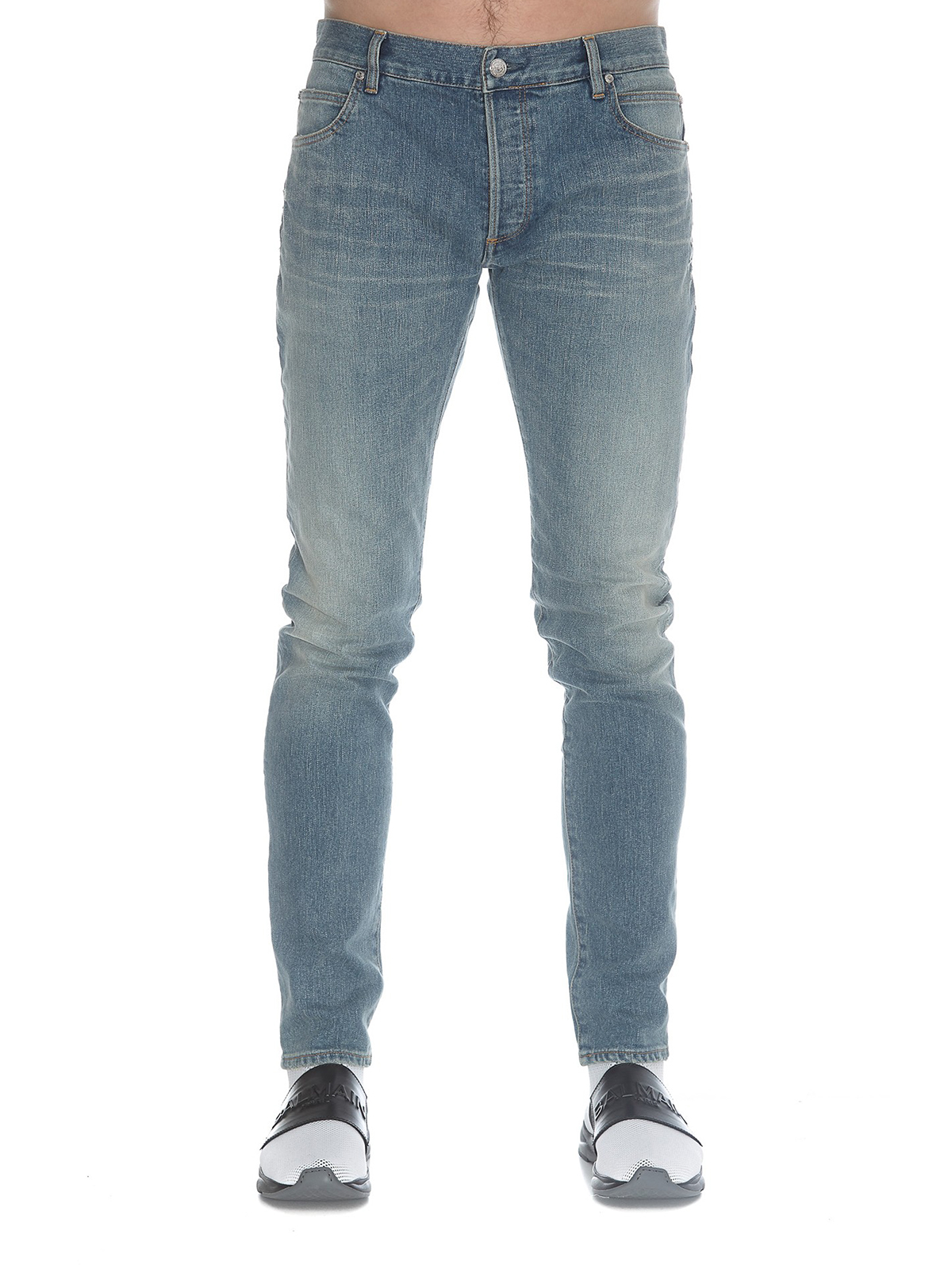 balmain straight leg jeans