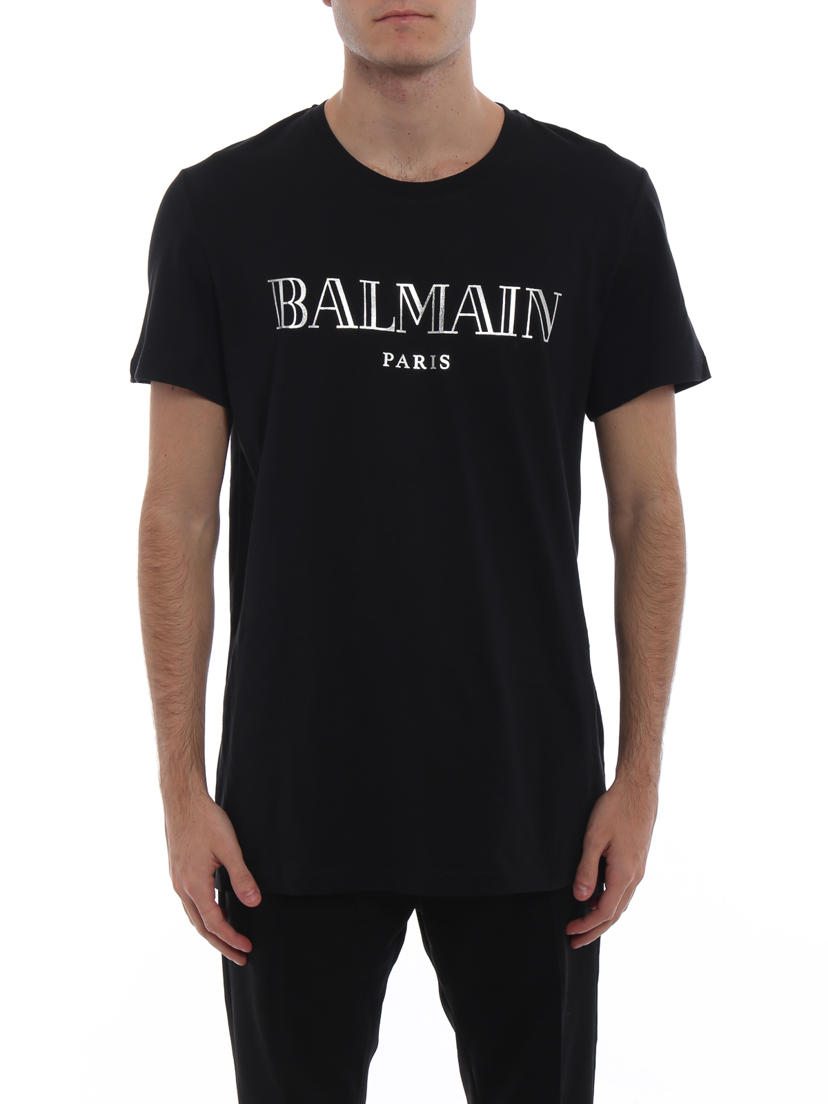 grå elektronisk Læsbarhed Tシャツ Balmain - Tシャツ - Balmain Paris - W8H8601I2581766