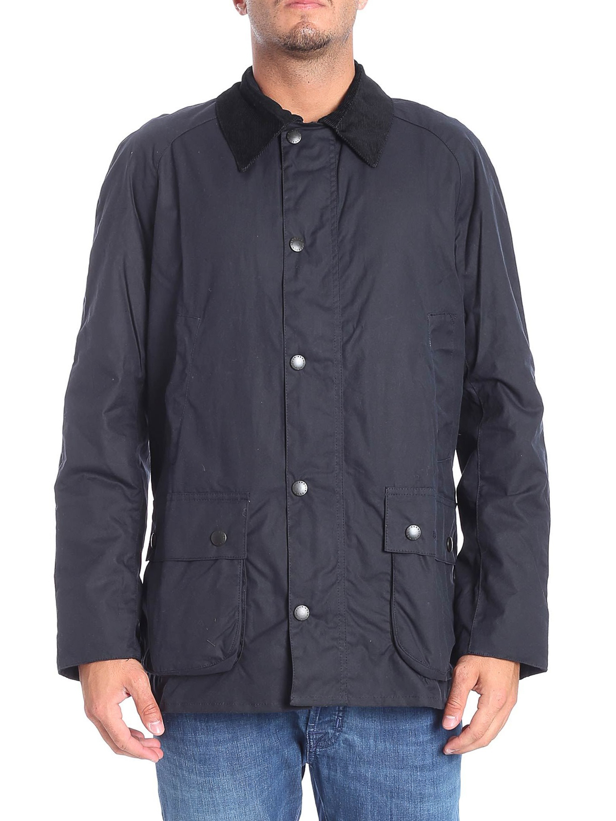 Ashby waxed blue cotton jacket 