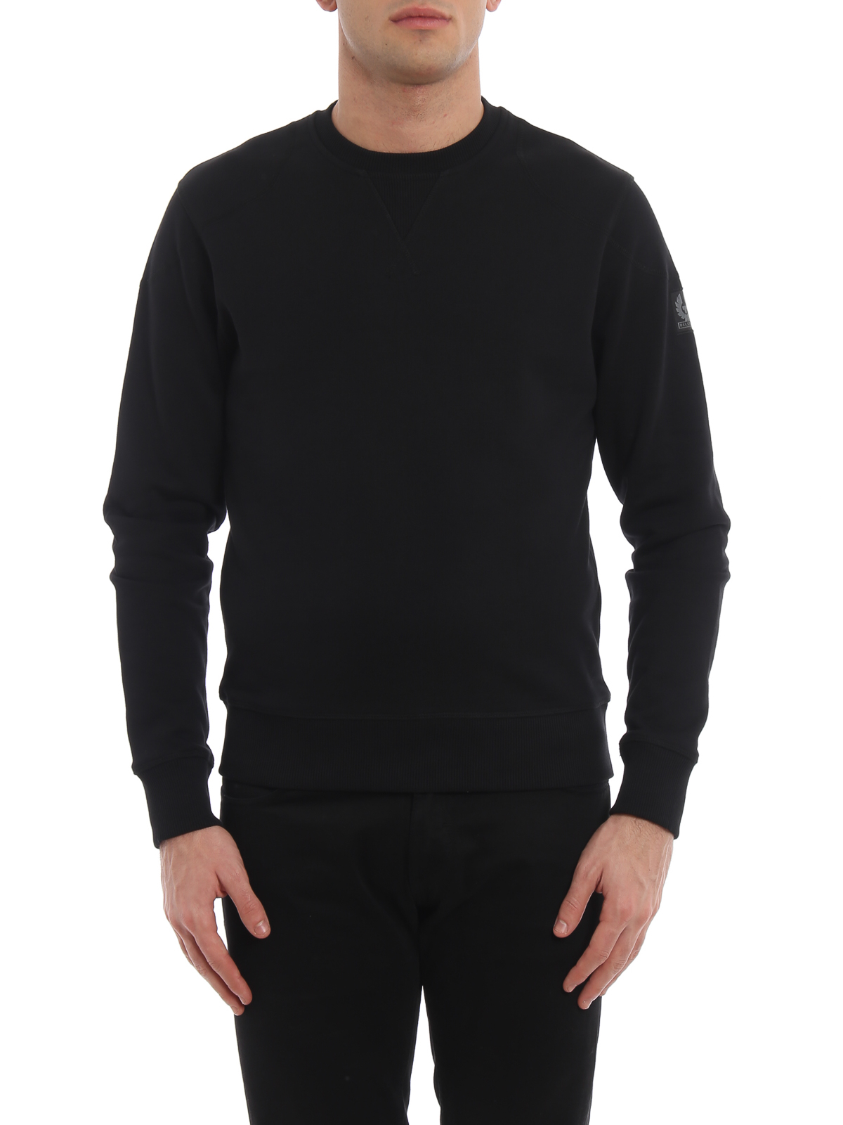 Muchas situaciones peligrosas cable concierto Sweatshirts & Sweaters Belstaff - Jefferson black cotton sweatshirt -  71130385J61A006690000