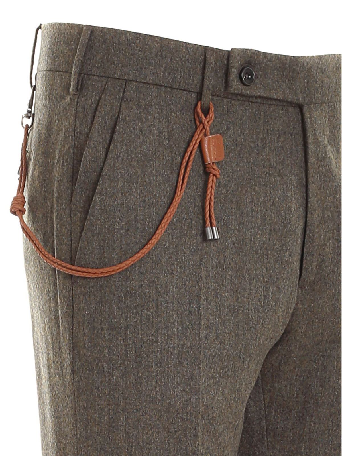 Casual trousers Berwich - Morello pants in melange grey