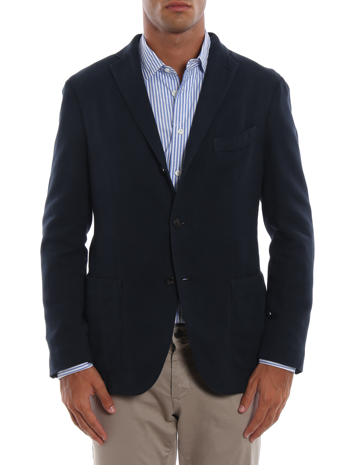 Uomo Abbigliamento da Giacche da Blazer BlazerBoglioli in Cotone da Uomo colore Blu 