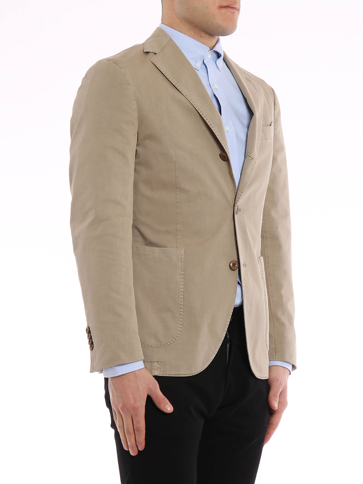 boglioli unlined cotton blazer