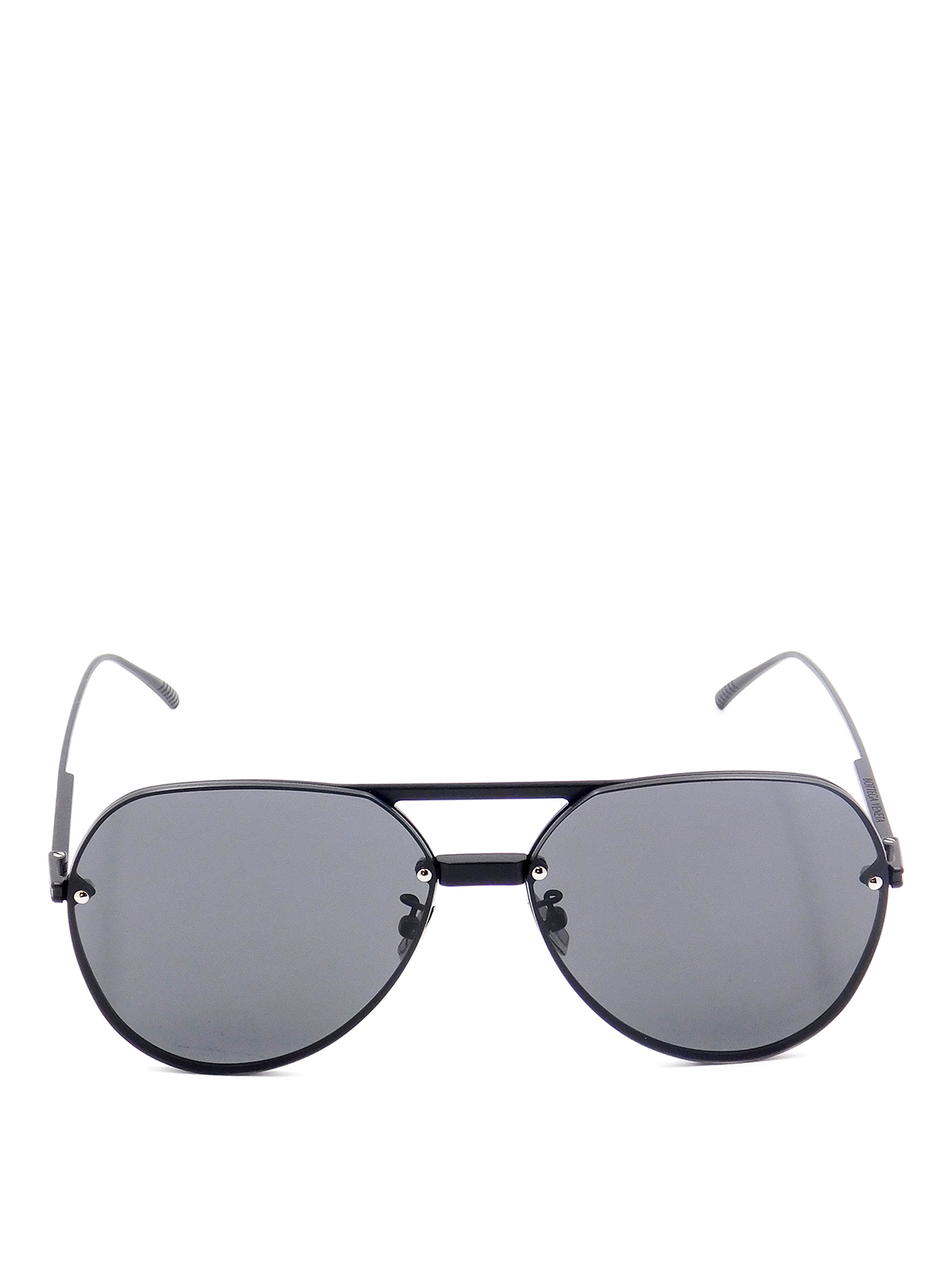 bottega veneta black aviator sunglasses