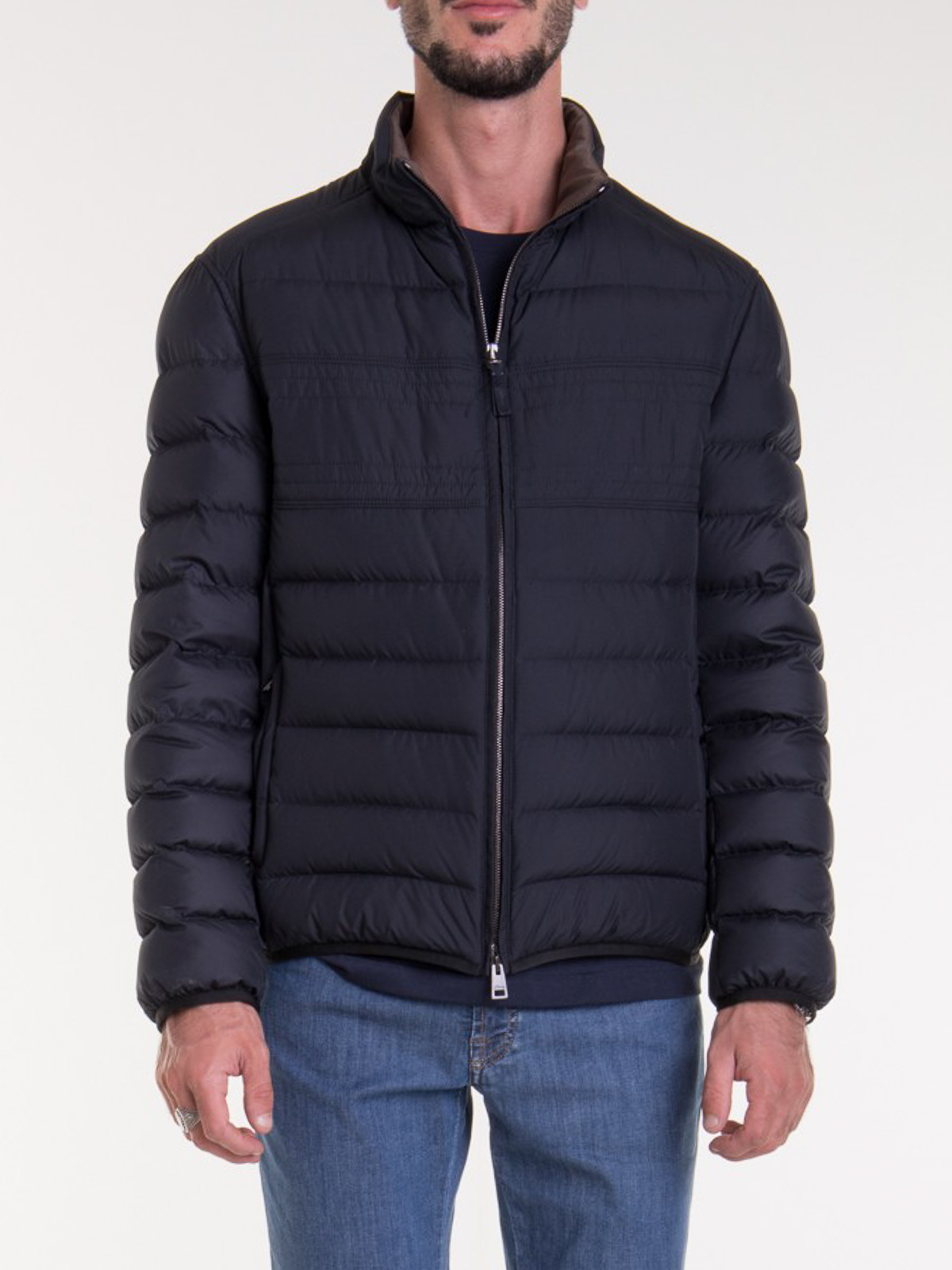 Padded jackets Brioni - Light weight quilted puffer jacket ...
