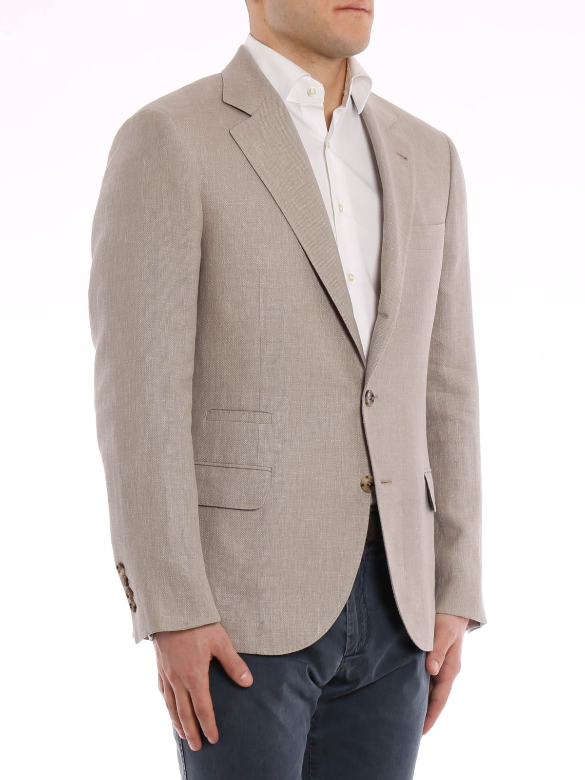 Brunello Cucinelli - Linen blend blazer - blazers - MH4227BTCC581
