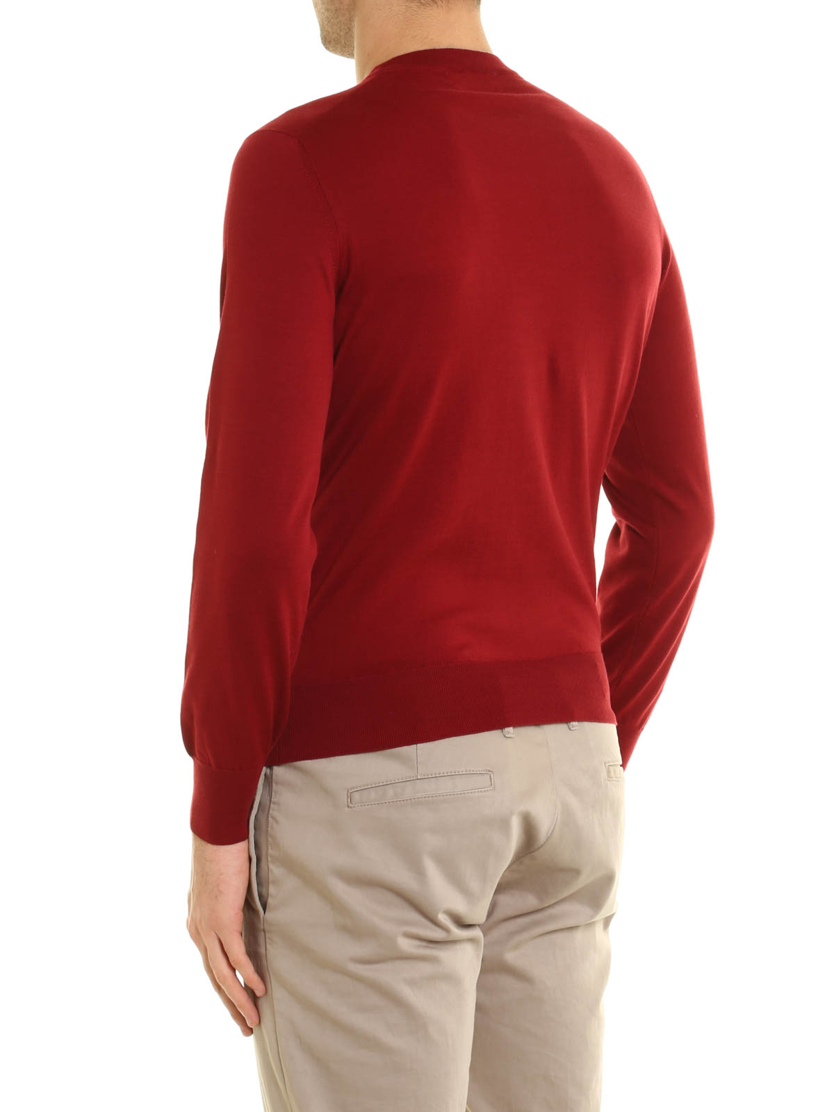 クルーネック Brunello Cucinelli クルーネック メンズ ダークレッド Mcx327