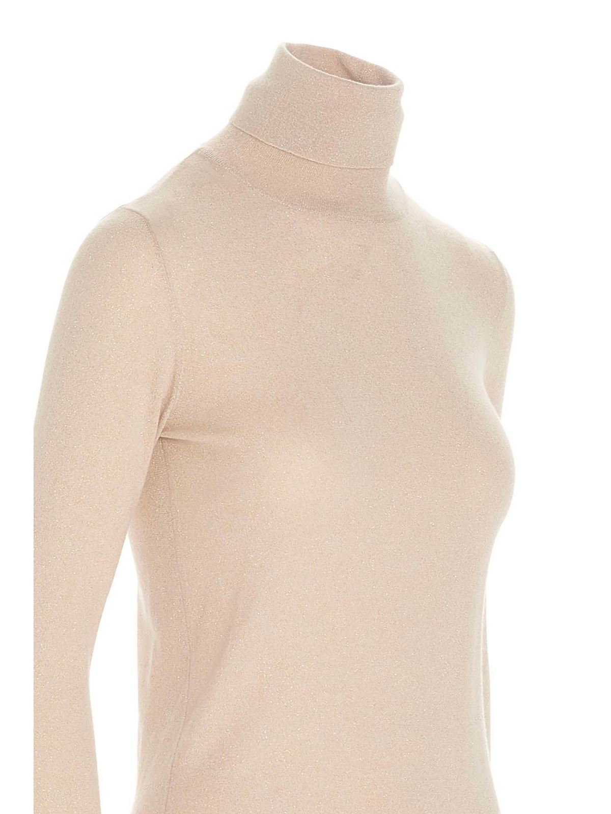 Brunello Cucinelli Lamé turtleneck in cream color Turtlenecks & Polo necks M41800063C9436