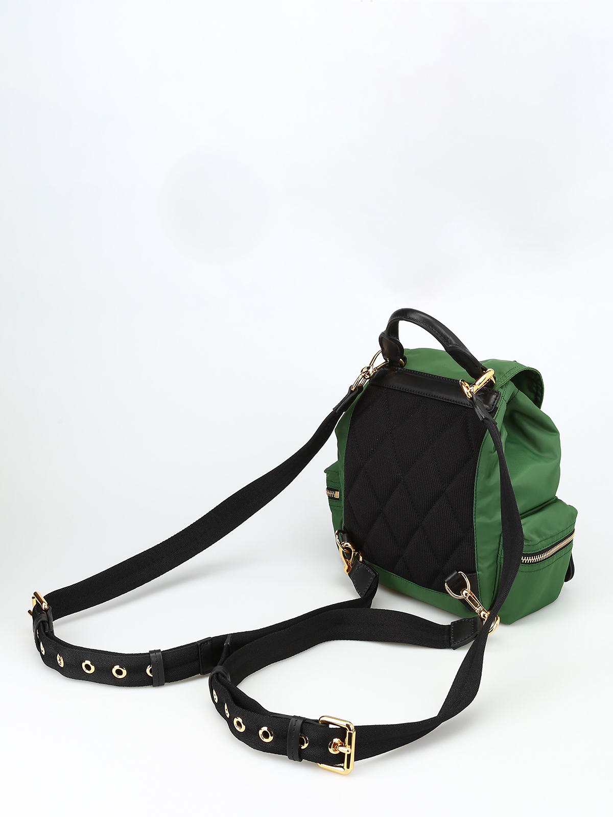 Backpacks Burberry - The Rucksack green nylon small backpack - 4075971