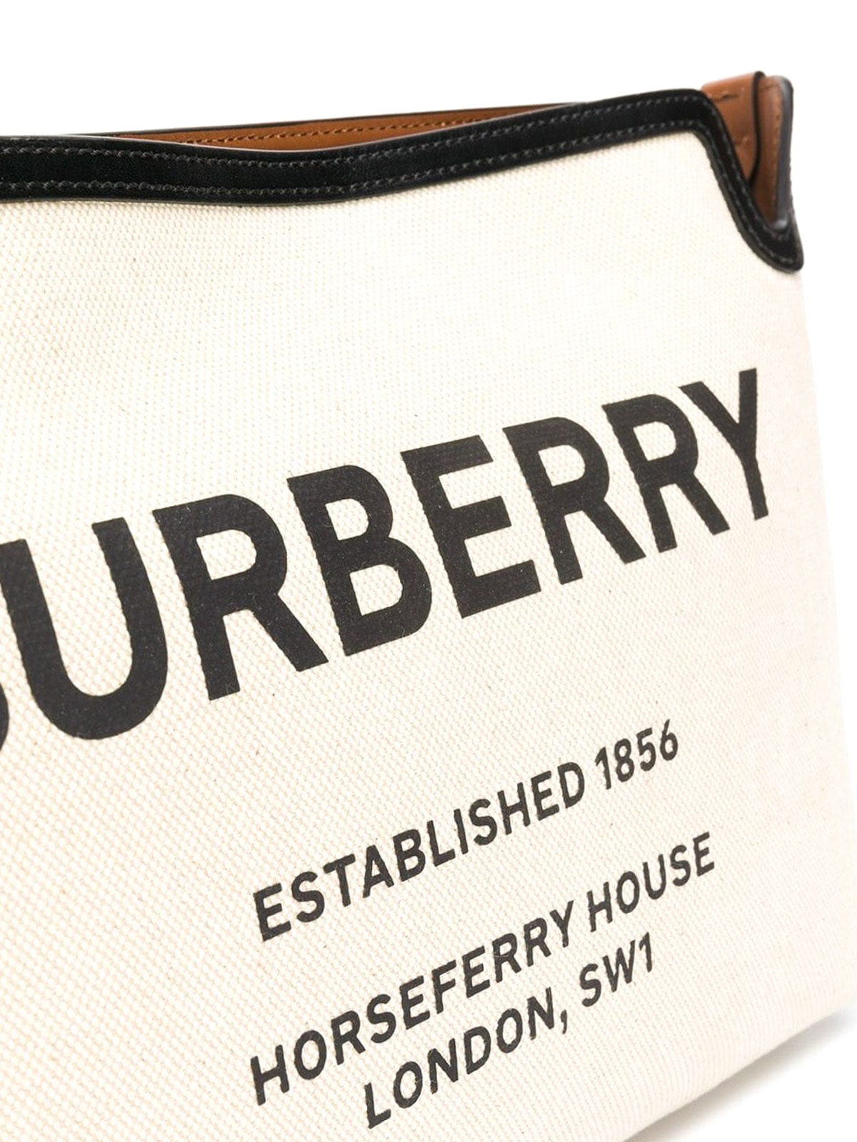 Clutches Burberry - Horseferry logo print canvas clutch - 8014814