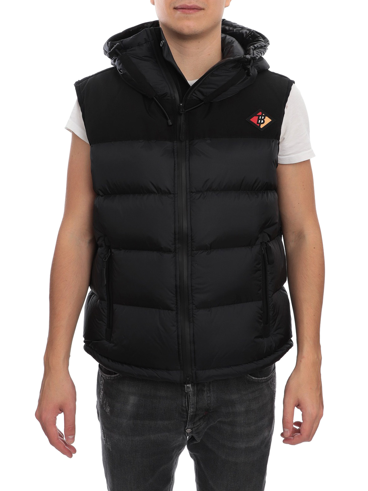 burberry black vest