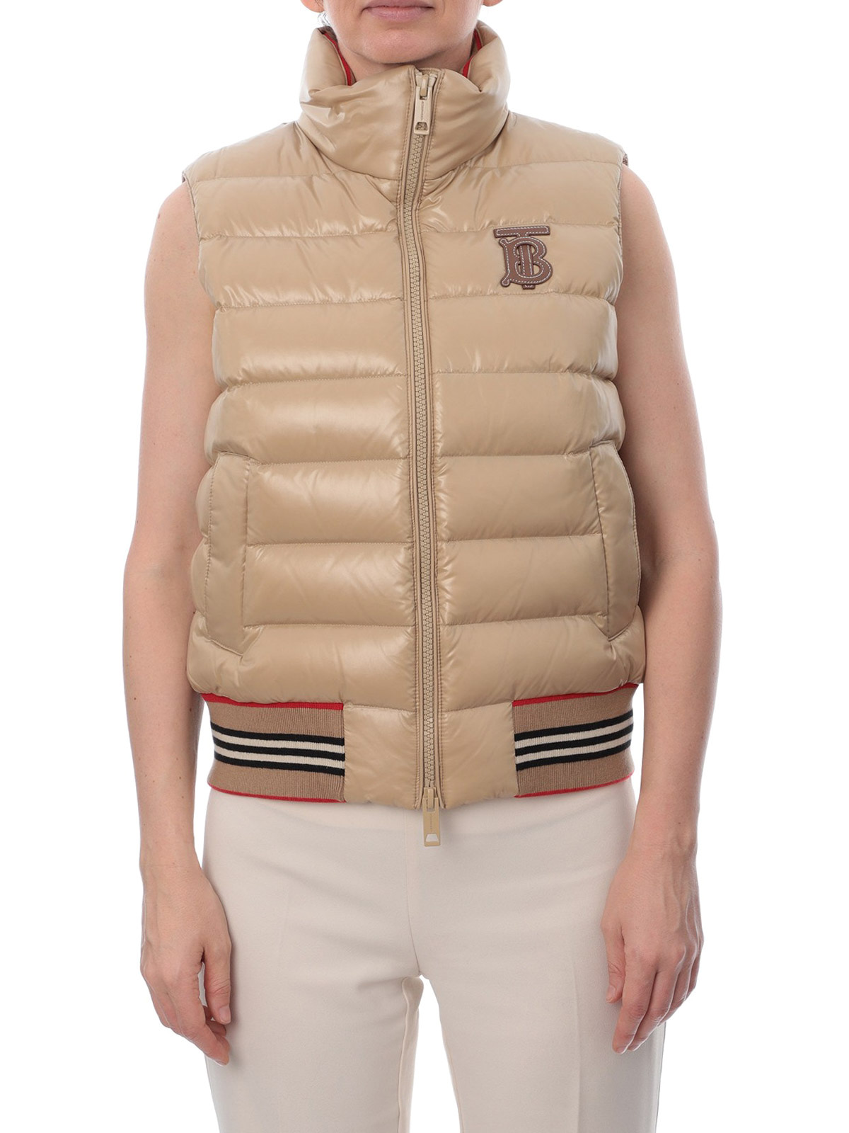 Padded jackets Burberry - stripe padded vest 8017288 | iKRIX.com