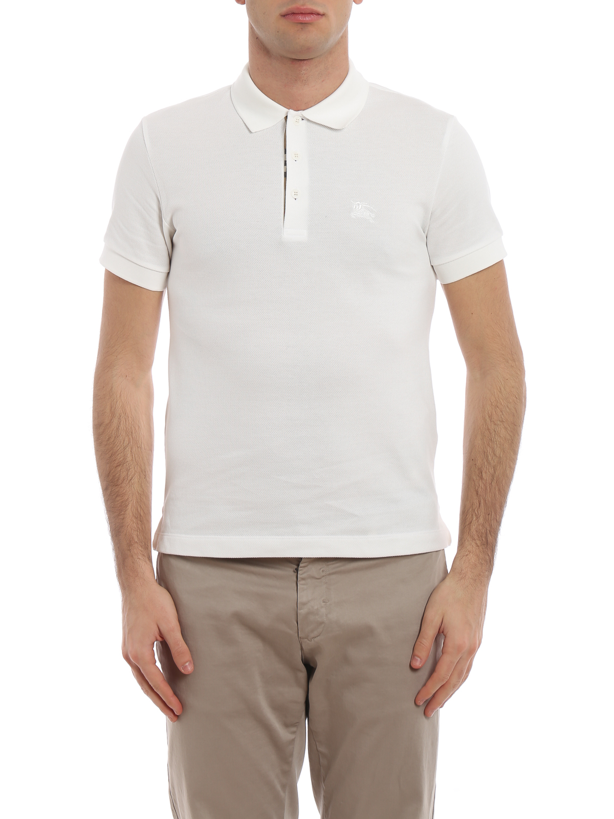Polo shirts Burberry - Hartford classic white cotton polo - 8000919