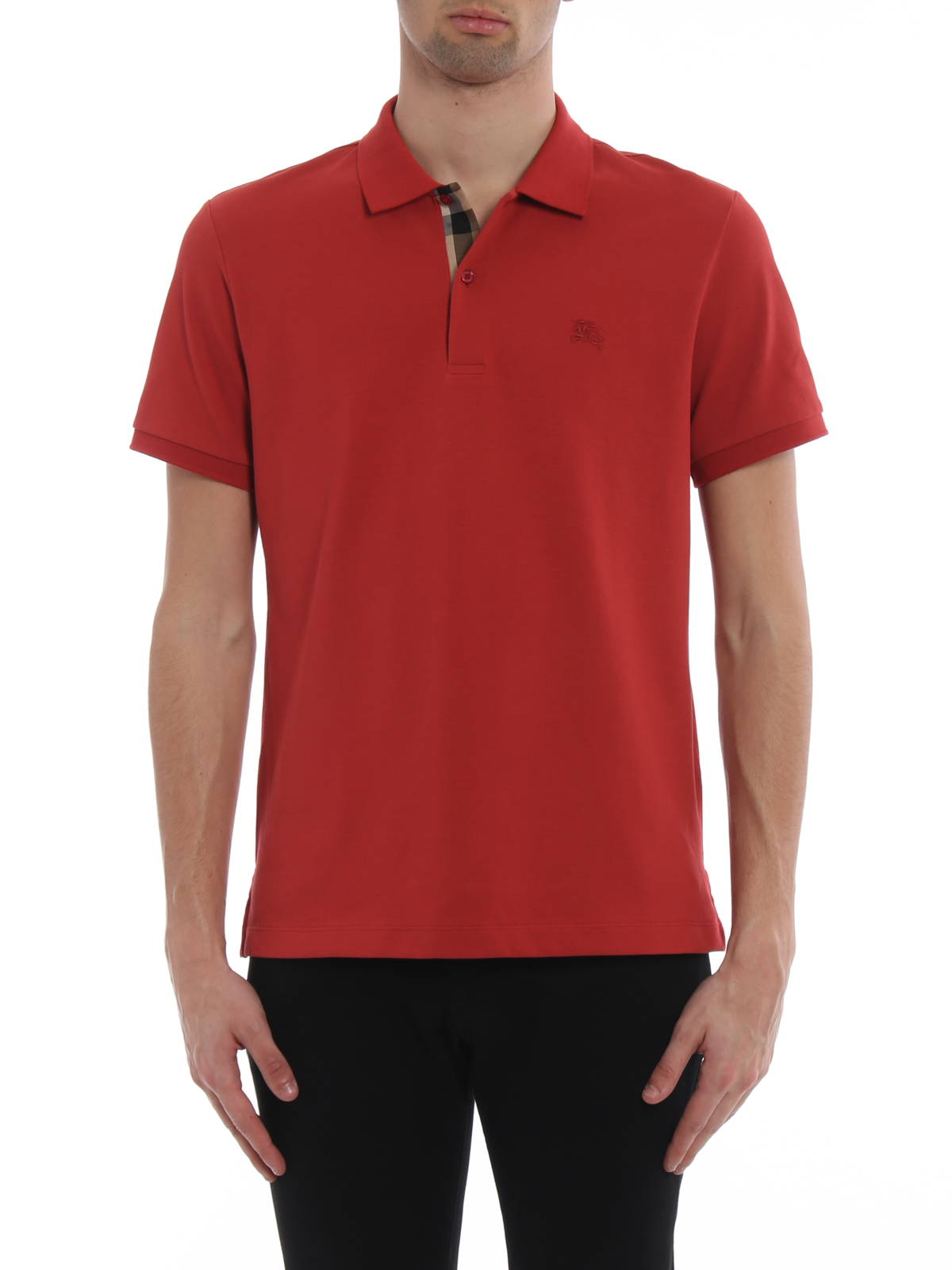 Polo shirts Burberry - Oxford red cotton polo shirt - 4056189 