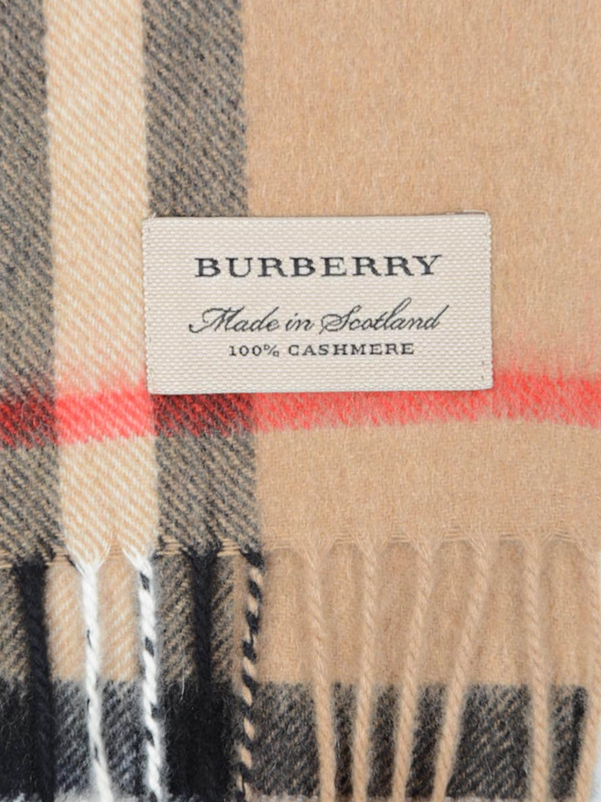 Scarves Burberry - Check patterned cashmere scarf - 39295241 | iKRIX.com
