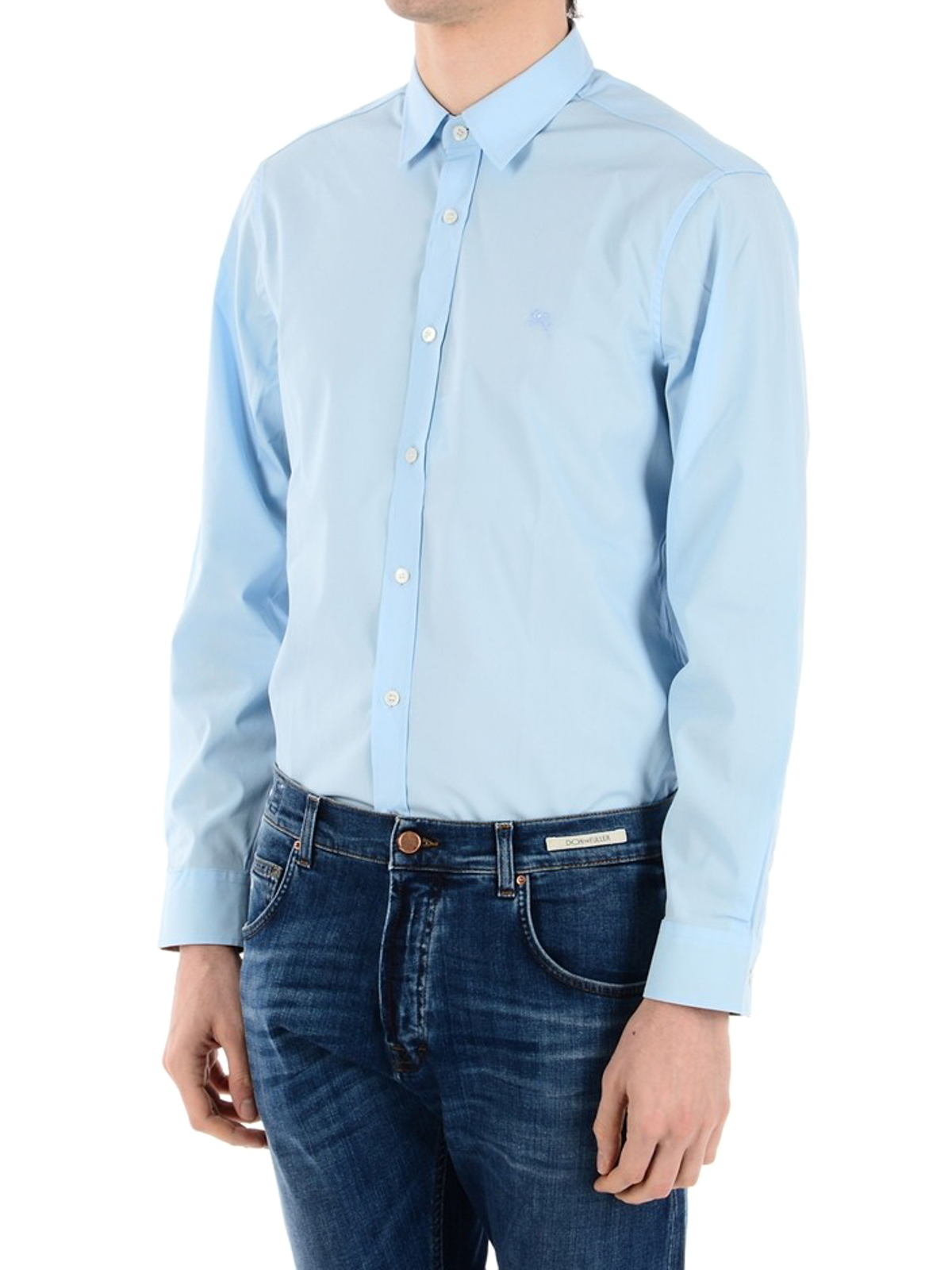 Shirts Burberry - Cambridge sky blue shirt - 39911601 