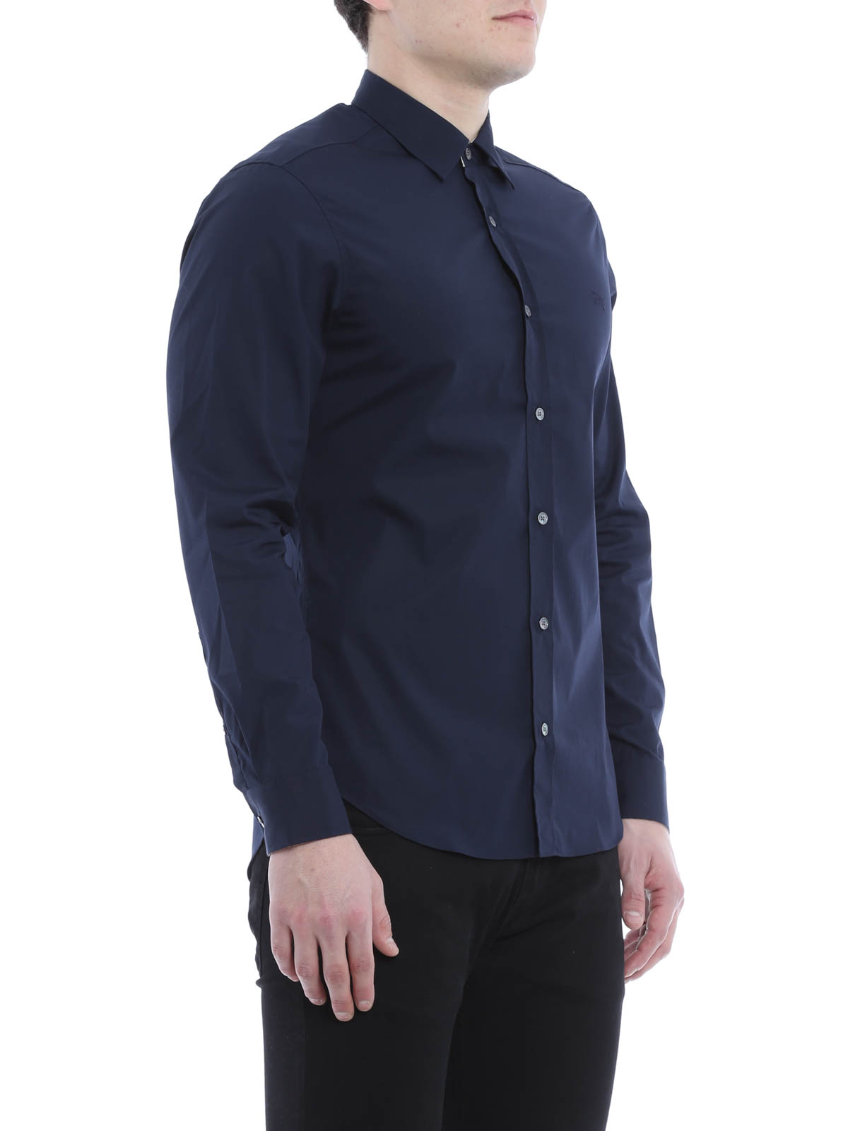 Camisas Burberry - Camisa Azul Oscuro Para Hombre - 3991157 