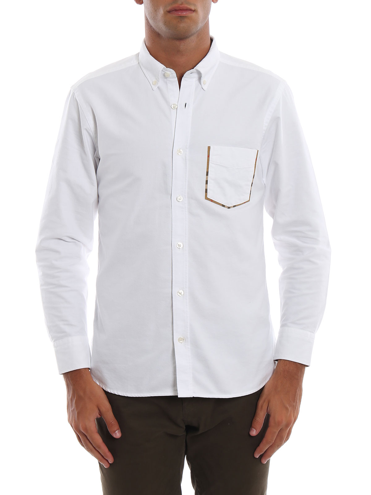 Shirts Burberry - Harry white cotton Oxford shirt - 8003088 