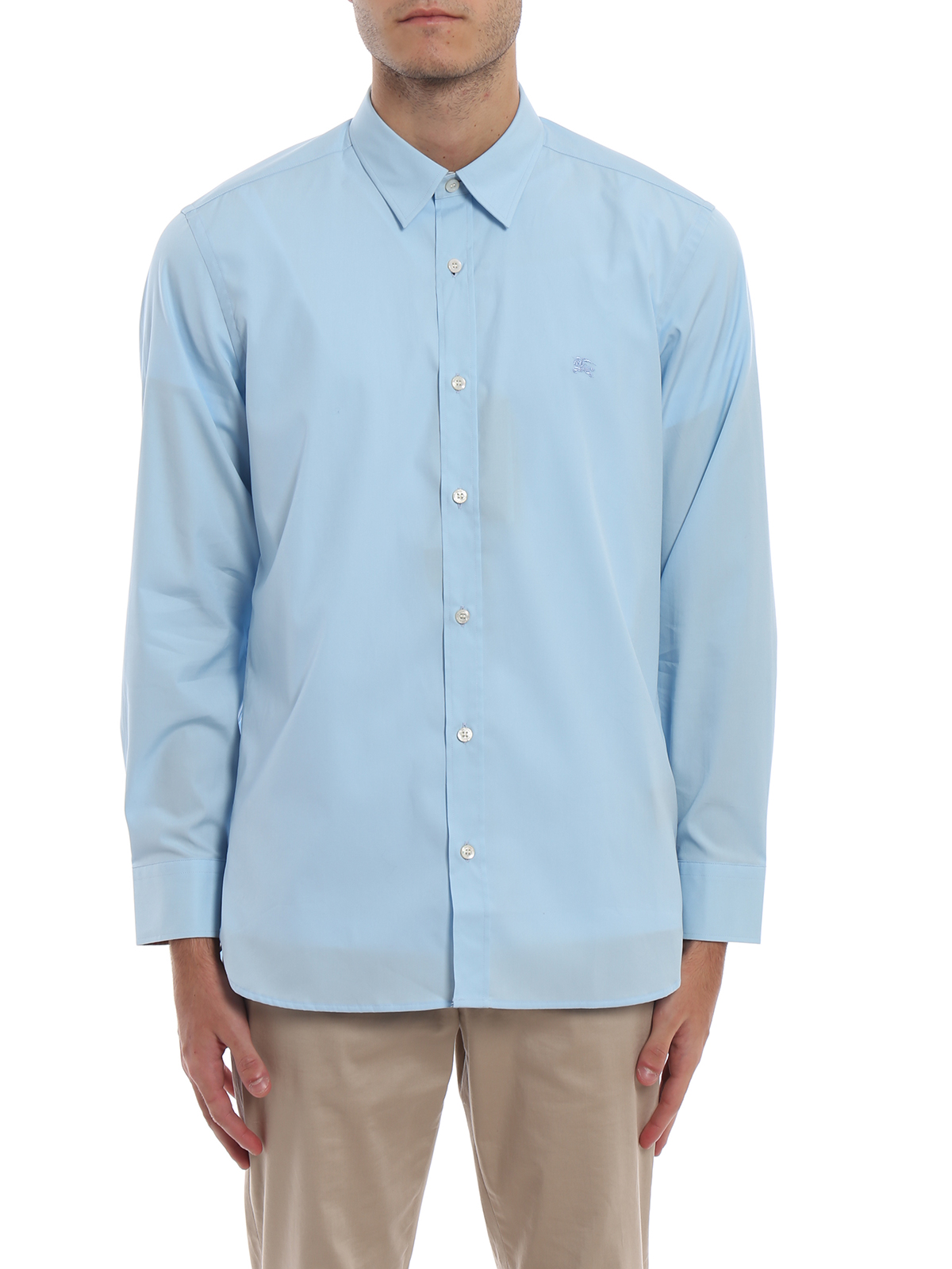 Shirts Burberry - William pale blue poplin shirt - 8003072 