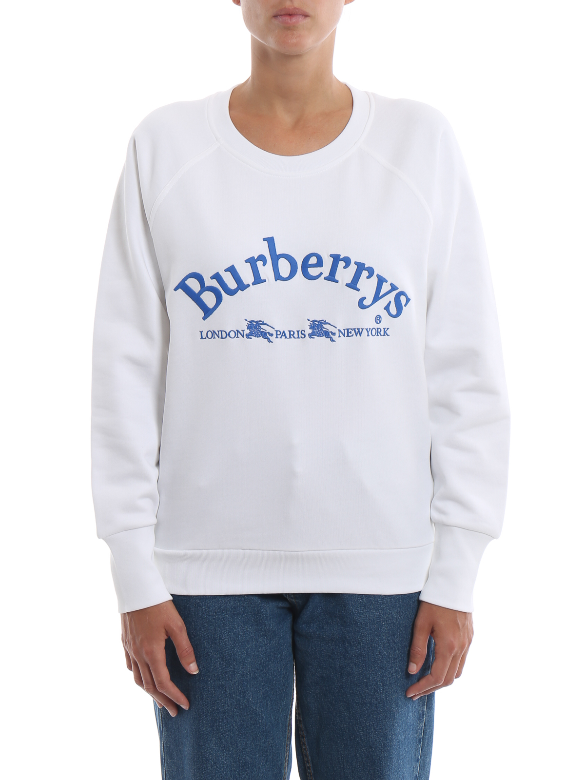 burberry sweatshirt white
