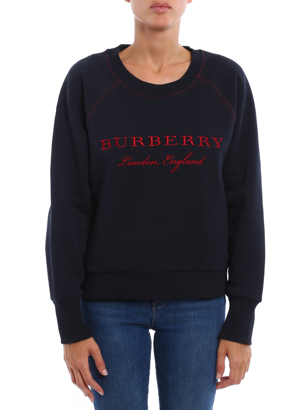 Sweatshirts & Sweaters Burberry - Embroidered logo cotton sweatshirt -  4052979