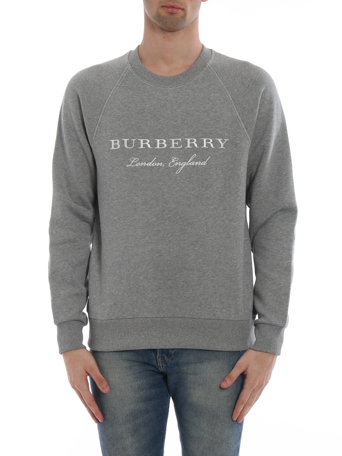 Sweatshirts & Sweaters Burberry - Taydon embroidered logo grey 