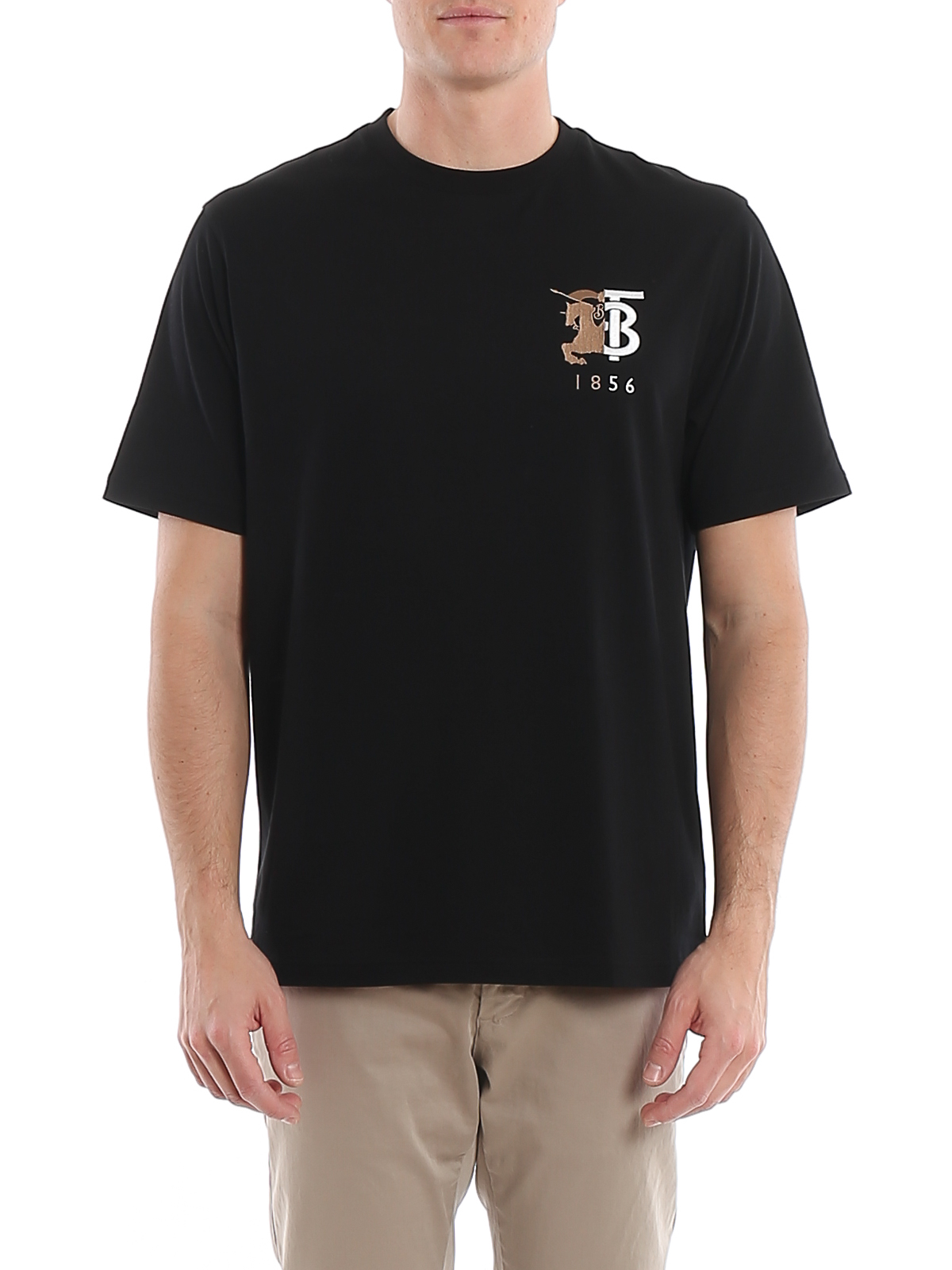 T-shirts Burberry - Hesford TB monogram embroidery T-shirt - 8023785