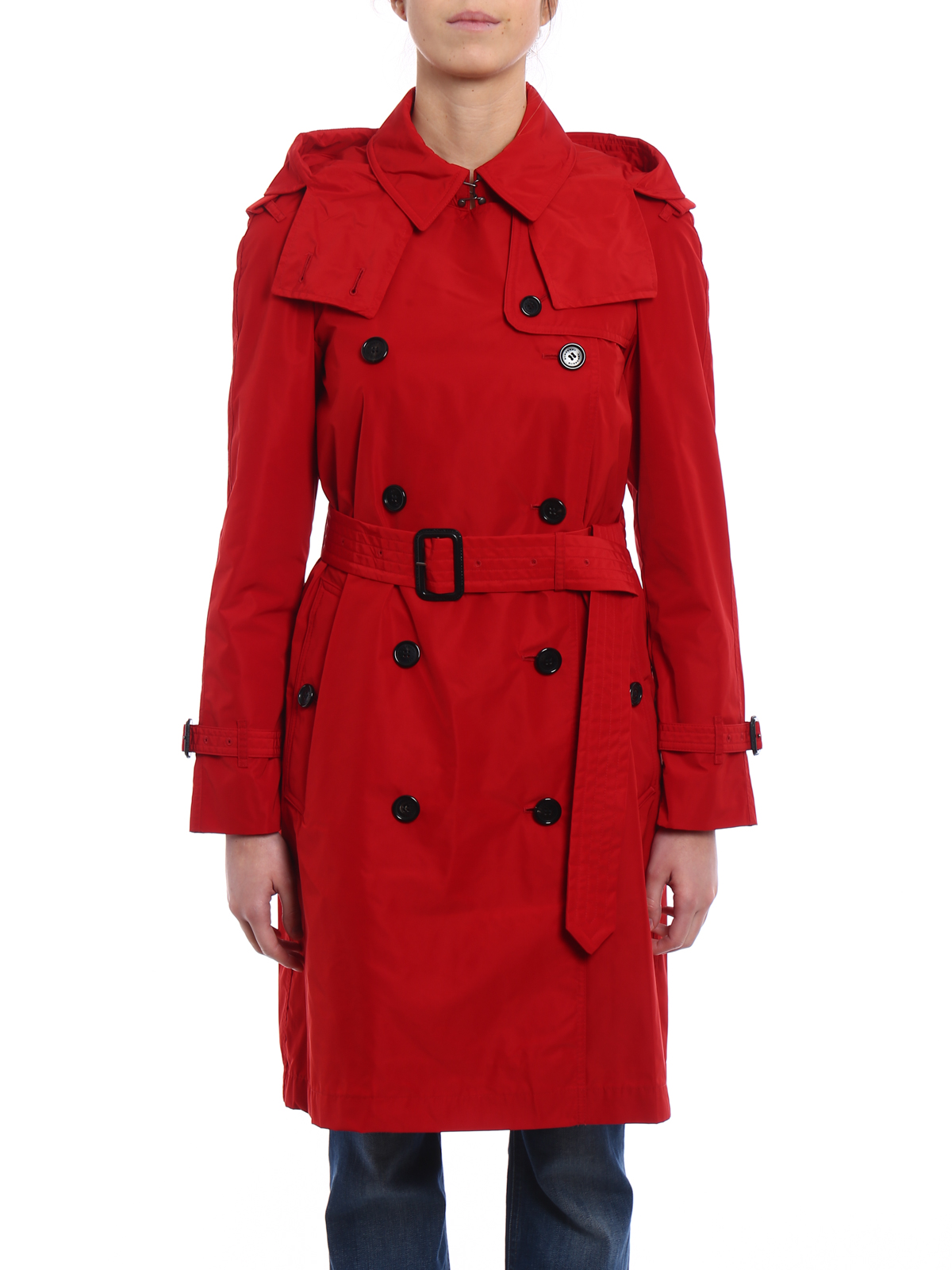 Trench Coats Burberry Amberford Red Taffeta Trench Coat 4062462