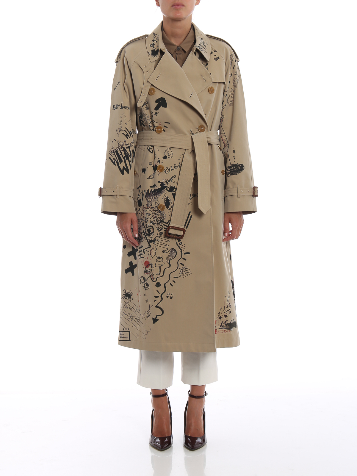 burberry doodle trench coat