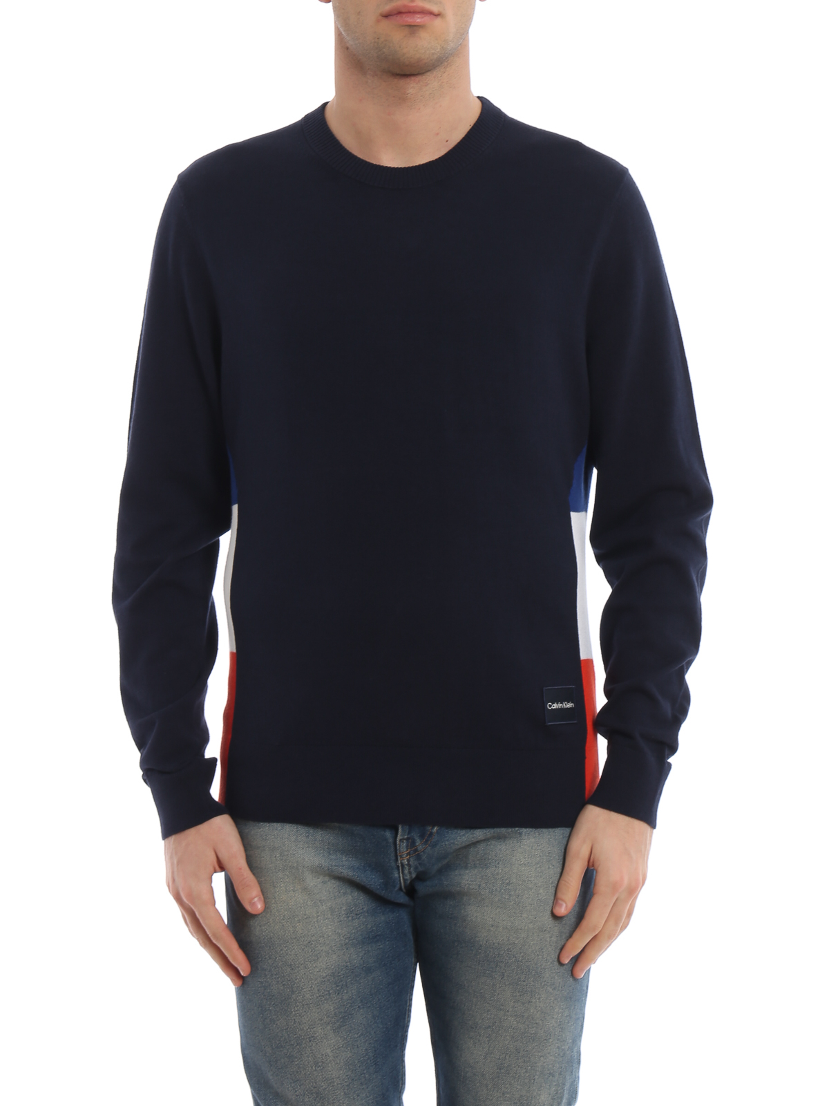 Gematigd Effectiviteit Millimeter Crew necks Calvin Klein - Cotton and wool blend crew neck sweater -  K10K102998484