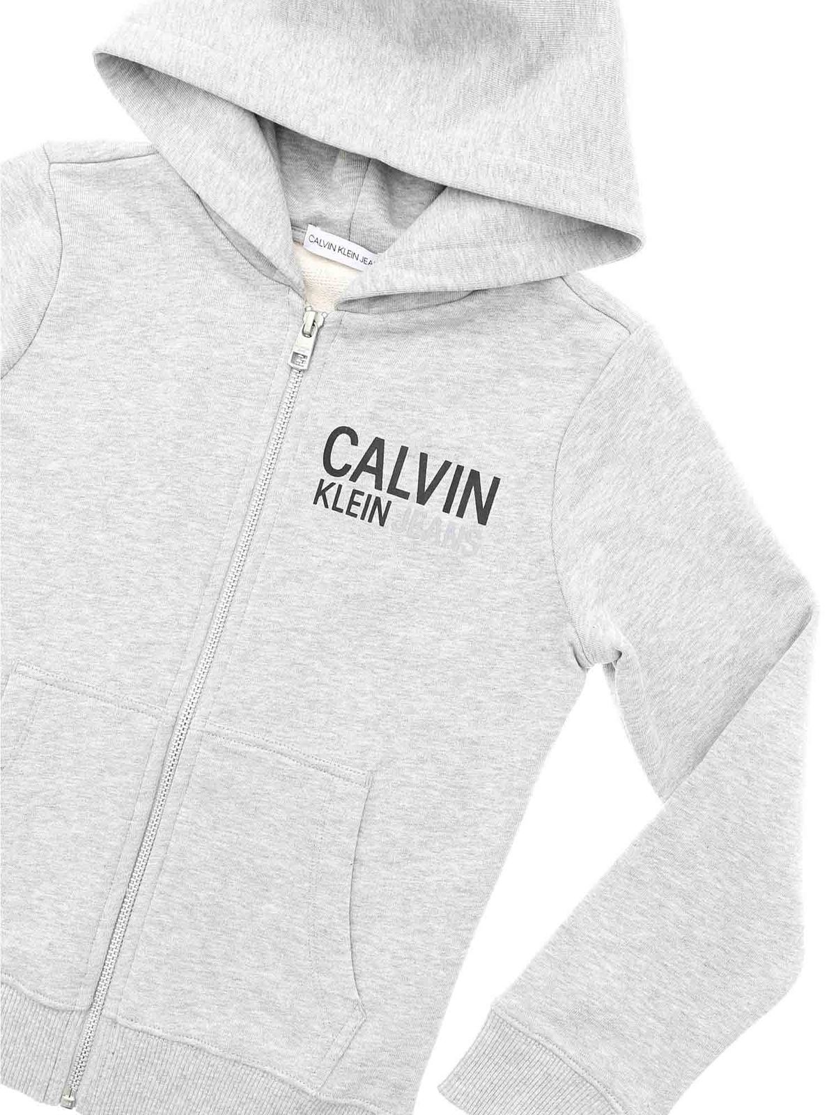 calvin klein jeans grey hoodie