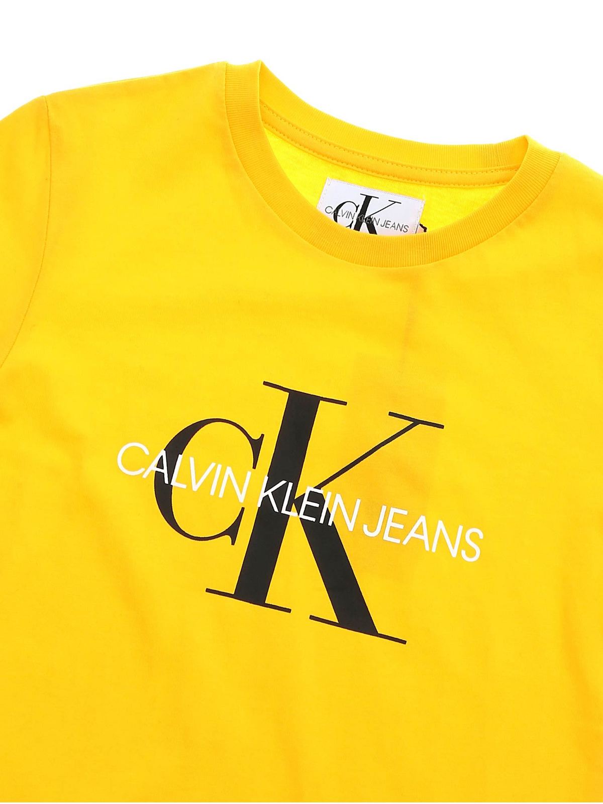 calvin klein yellow shirt