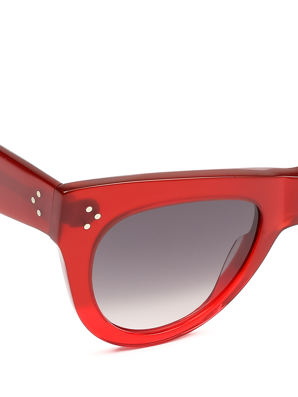 celine red glasses