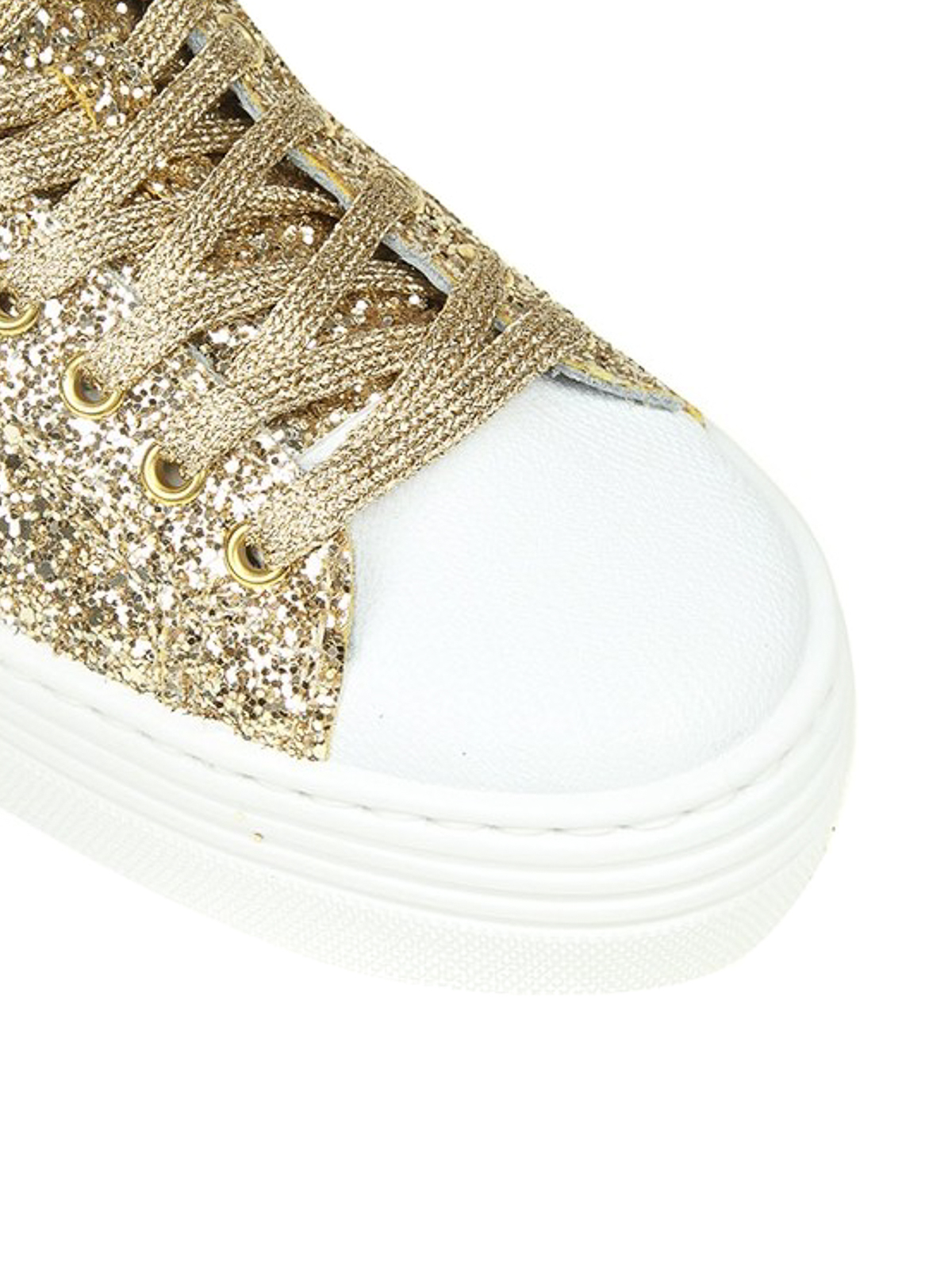 sneakers glitter oro