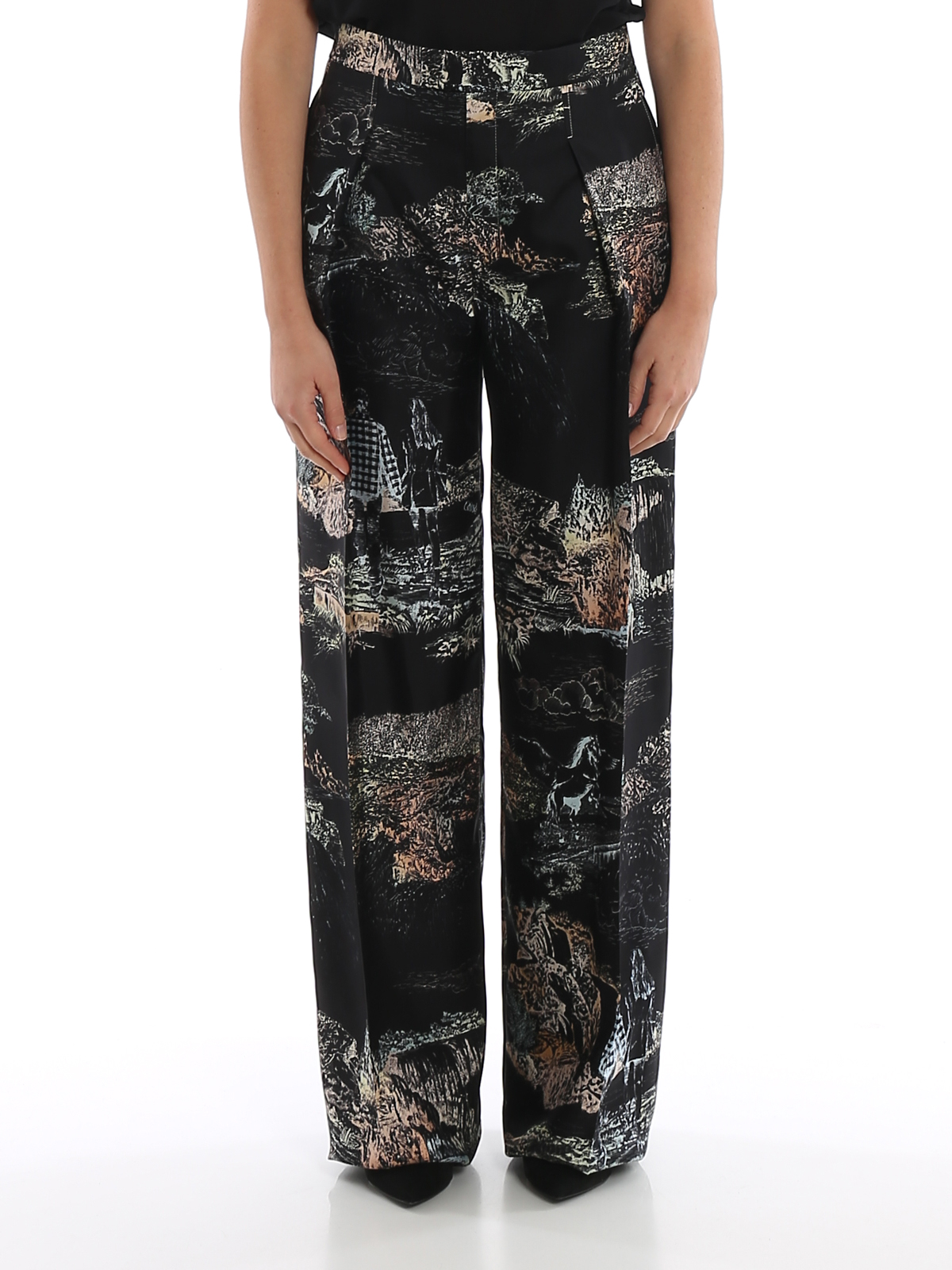 toile print pants