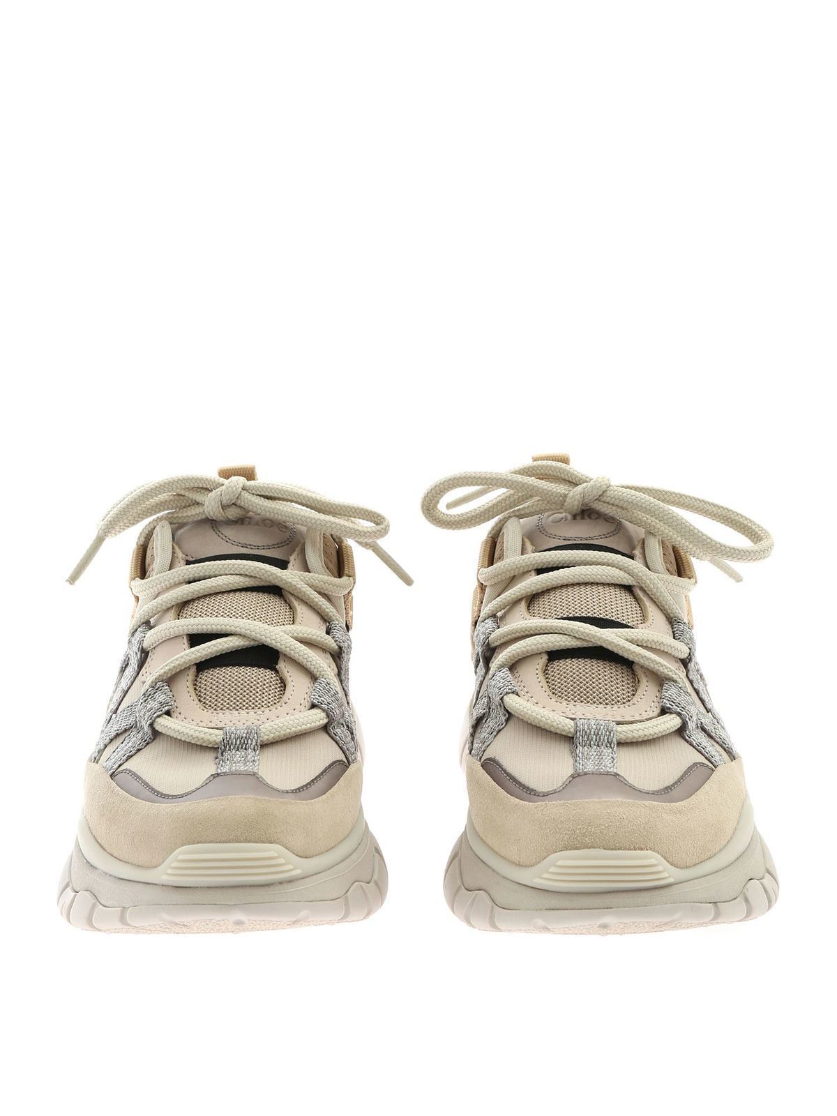 beige sneakers