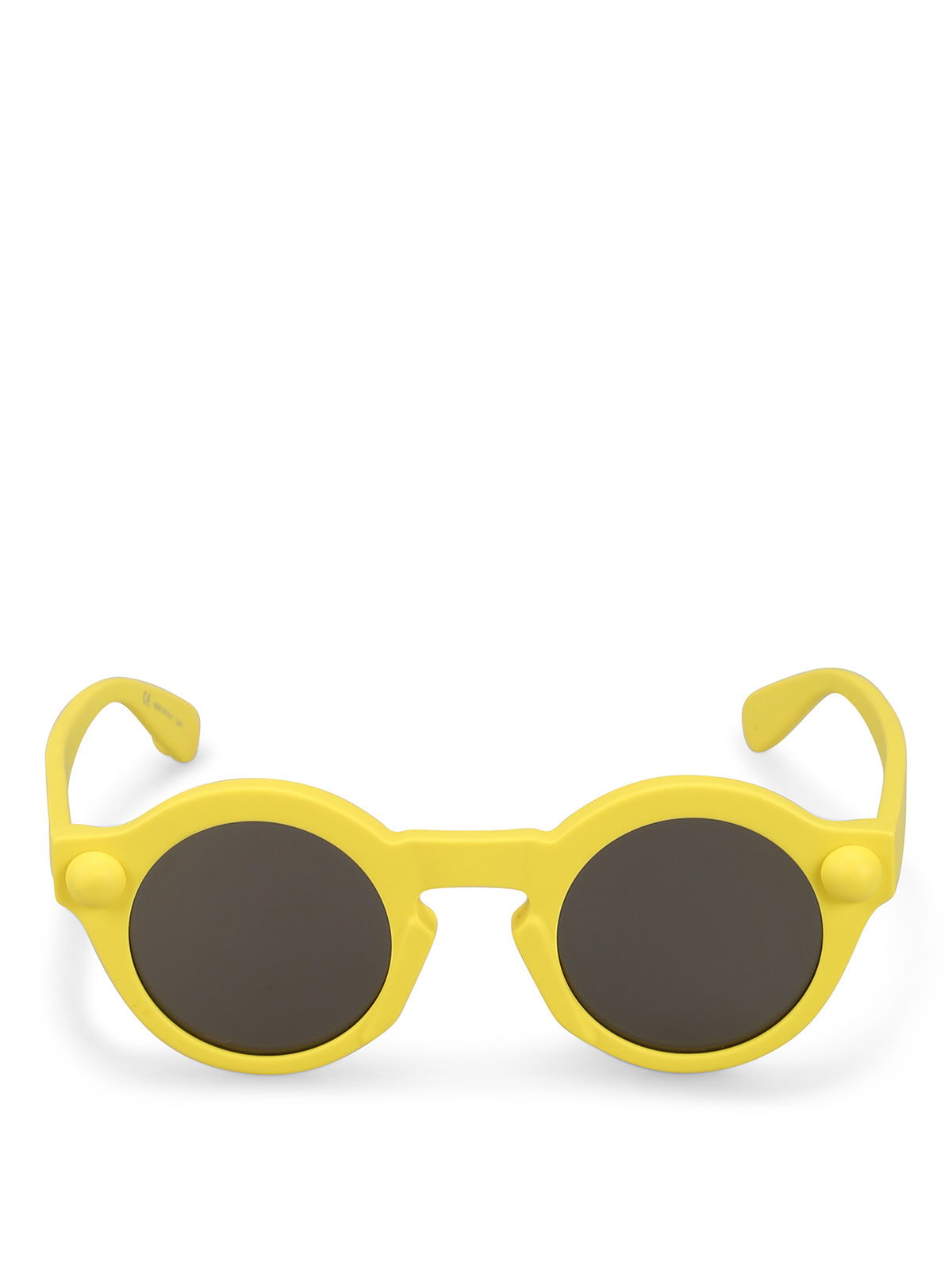 yellow plastic sunglasses