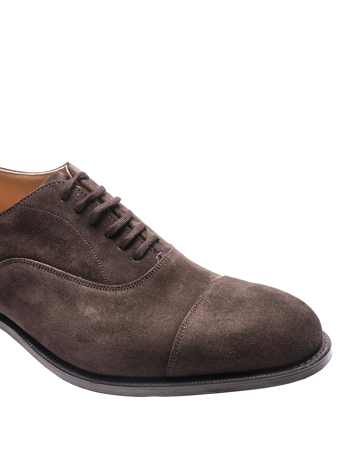 brown suede oxford