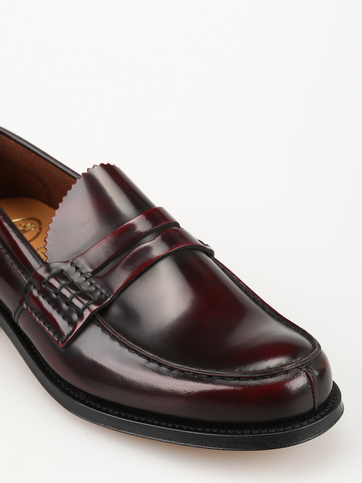 Loafers & Slippers Church's - Tunbridge burgundy leather loafers 