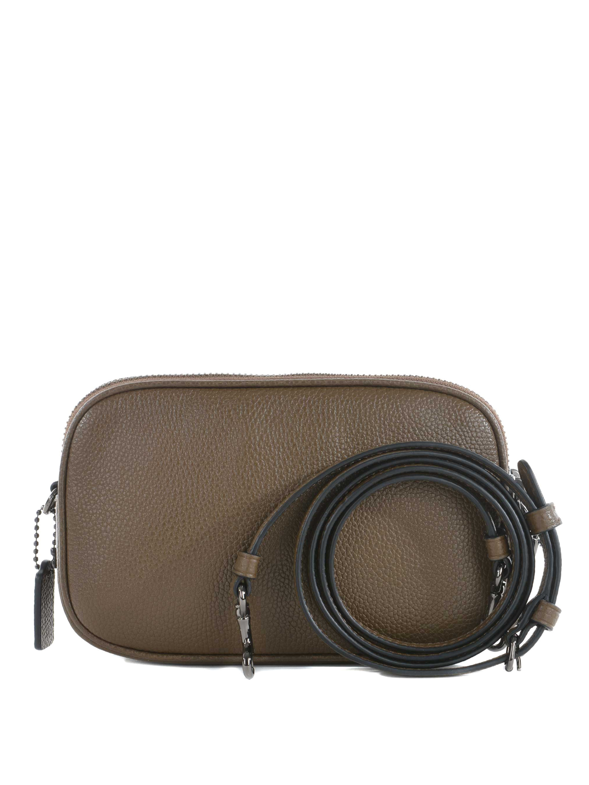 coach crossbody clutch in pebble leather