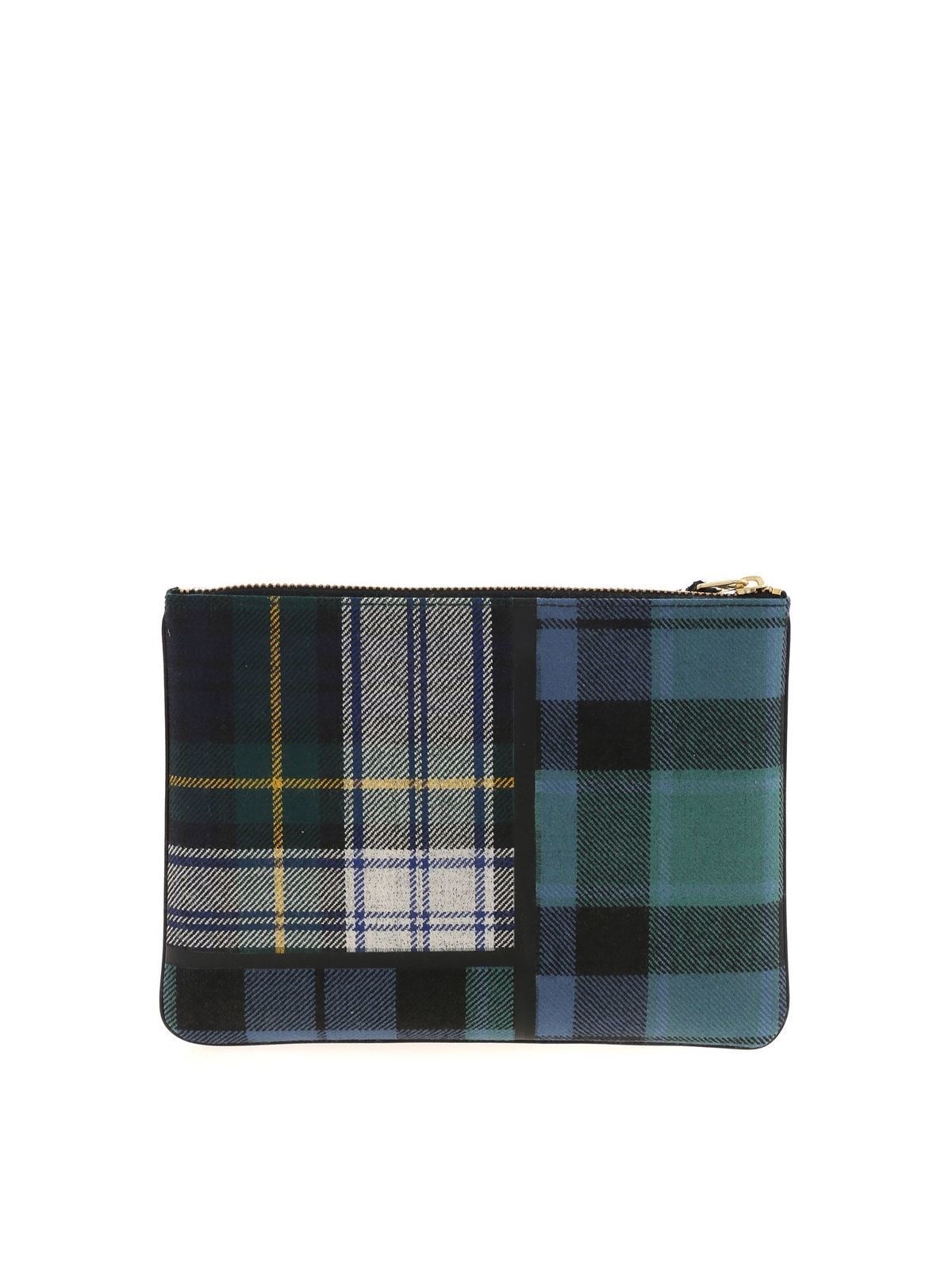 tartan clutch bag